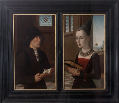 Retratos del banquero Pierantonio Baroncelli y su esposa Maria Bonciani, 1489 de Master of the Baroncelli Portraits