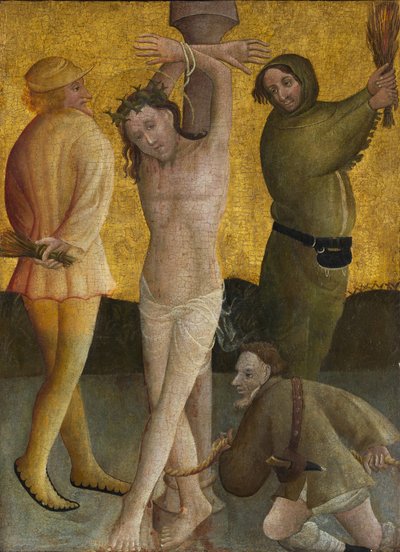 La flagelación, ca. 1400 de Master of the Berswordt Altar