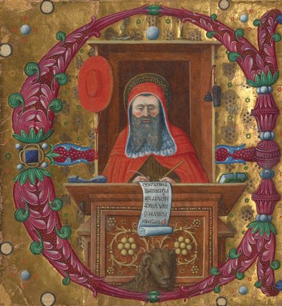 Recortes de un libro de coro de Master of the Birago Hours