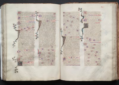 El misal de Gotha: Fol. 106r, Texto, c. 1375 de Master of the Boqueteaux