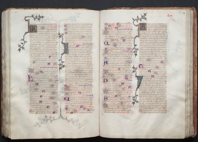 El Misal de Gotha: Fol. 109r, Texto de Master of the Boqueteaux