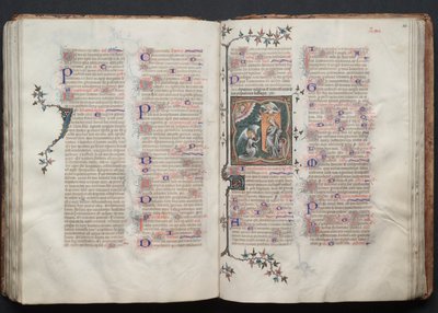 El Misal de Gotha: Fol. 109v, Texto, c. 1375 de Master of the Boqueteaux