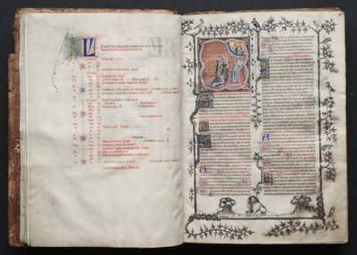 El misal de Gotha: Fol. 10v, Texto, c. 1375 de Master of the Boqueteaux