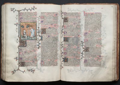 El Misal de Gotha: Fol. 117r, Texto, c. 1375 de Master of the Boqueteaux