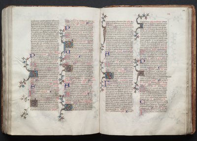 El misal de Gotha: Fol. 124r, texto, c. 1375 de Master of the Boqueteaux