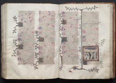 El Misal de Gotha: Fol. 126v, Texto de Master of the Boqueteaux