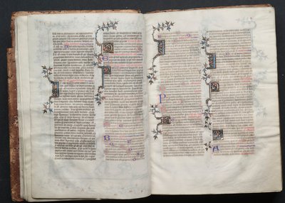 El Misal de Gotha: Fol. 12r, Texto, c. 1375 de Master of the Boqueteaux