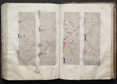 El Misal de Gotha: Fol. 130v, Texto, c. 1375 de Master of the Boqueteaux