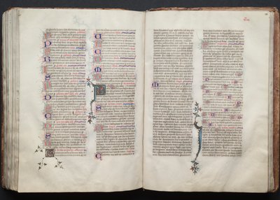 El Misal de Gotha: Fol. 136r, Texto, c. 1375 de Master of the Boqueteaux