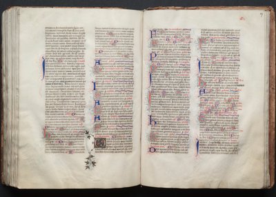 El Misal de Gotha: Fol. 137r, Texto, c. 1375 de Master of the Boqueteaux