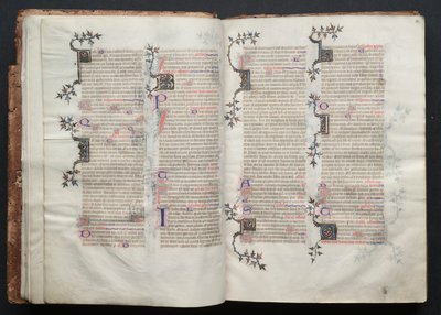El misal de Gotha: Fol. 13r, Texto, c. 1375 de Master of the Boqueteaux