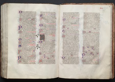 El Misal de Gotha: Fol. 140r, Texto, c. 1375 de Master of the Boqueteaux