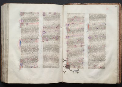 El misal de Gotha: Fol. 142v, Texto, c. 1375 de Master of the Boqueteaux