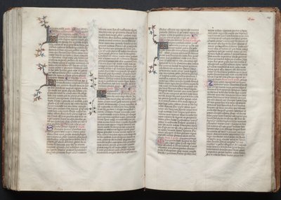 El misal de Gotha: Fol. 145r, texto, c. 1375 de Master of the Boqueteaux