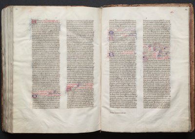 El misal de Gotha: Fol. 152r, texto, c. 1375 de Master of the Boqueteaux