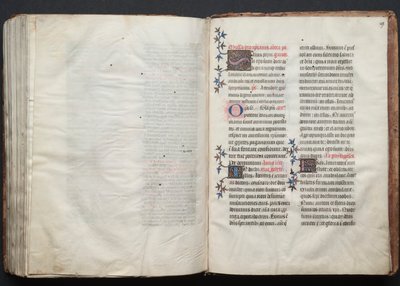 El Misal de Gotha: Fol. 159r, Texto, c. 1375 de Master of the Boqueteaux
