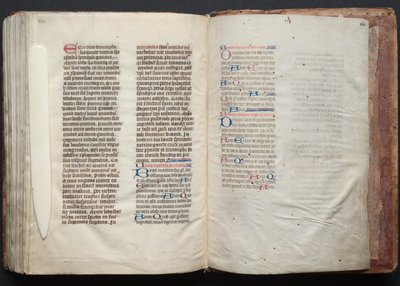 El misal de Gotha: Fol. 164r, Texto, c. 1375 de Master of the Boqueteaux