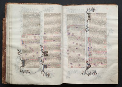 El Misal de Gotha: Fol. 17r, Texto, c. 1375 de Master of the Boqueteaux