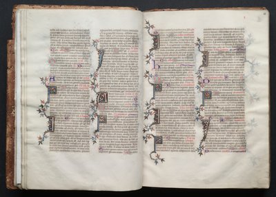 El Misal de Gotha: Fol. 20r, Texto, c. 1375 de Master of the Boqueteaux