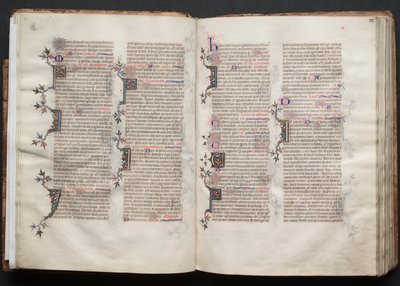 El misal de Gotha: Fol. 20v, texto, c. 1375 de Master of the Boqueteaux