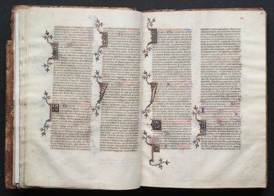 El misal de Gotha: Fol. 23r, texto, c. 1375 de Master of the Boqueteaux