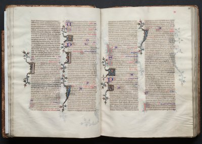 El misal de Gotha: Fol. 30v, Texto, c. 1375 de Master of the Boqueteaux