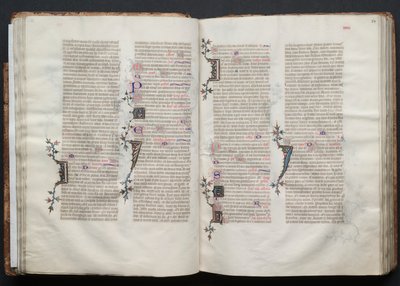 El misal de Gotha: Fol. 34r, Texto, c. 1375 de Master of the Boqueteaux