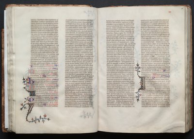 El misal de Gotha: Fol. 36r, texto, c. 1375 de Master of the Boqueteaux