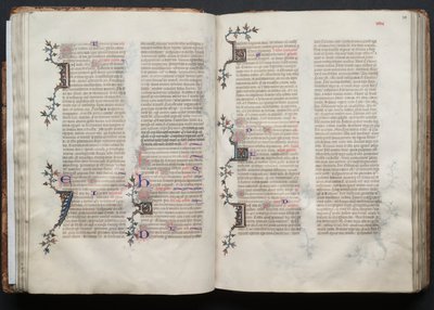 El misal de Gotha: Fol. 38r, Texto, c. 1375 de Master of the Boqueteaux