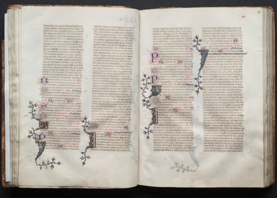 El Misal de Gotha: Fol. 38v, Texto, c. 1375 de Master of the Boqueteaux