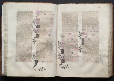 El misal de Gotha: Fol. 40r, Texto, c. 1375 de Master of the Boqueteaux