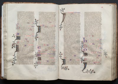 El Misal de Gotha: Fol. 41r, Texto, c. 1375 de Master of the Boqueteaux