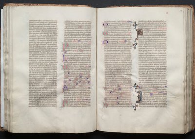 El Misal de Gotha: Fol. 50r, Texto, c. 1375 de Master of the Boqueteaux