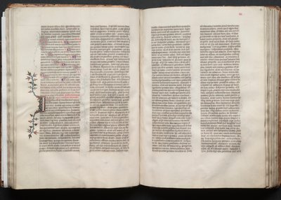El misal de Gotha: Fol. 52r, Texto, c. 1375 de Master of the Boqueteaux