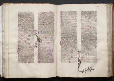 El Misal de Gotha: Fol. 54r, Texto, c. 1375 de Master of the Boqueteaux