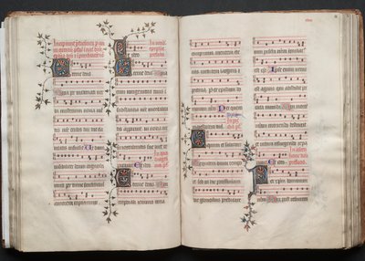 El Misal de Gotha: Fol. 58r, Texto, c. 1375 de Master of the Boqueteaux