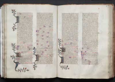 El misal de Gotha: Fol. 71r, Texto, c. 1375 de Master of the Boqueteaux
