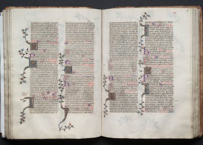 El misal de Gotha: Fol. 76r, Texto, c. 1375 de Master of the Boqueteaux