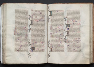 El Misal de Gotha: Fol. 80r, Texto, c. 1375 de Master of the Boqueteaux