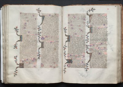 El Misal de Gotha: Fol. 81r, Texto, c. 1375 de Master of the Boqueteaux