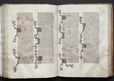 El Misal de Gotha: Fol. 90v, Texto, c. 1375 de Master of the Boqueteaux