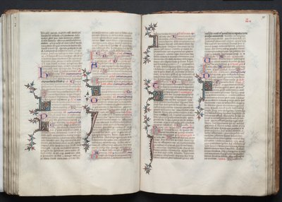 El Misal de Gotha: Fol. 94v, Texto, c. 1375 de Master of the Boqueteaux