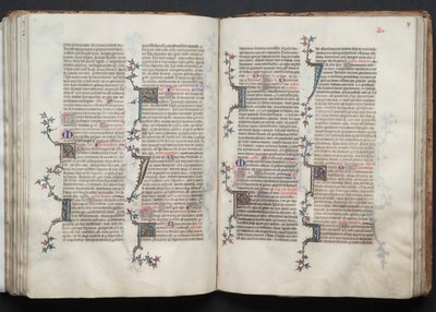 El misal de Gotha: Fol. 97r, texto, c. 1375 de Master of the Boqueteaux