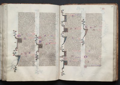 El Misal de Gotha: Fol. 98r, Texto, c. 1375 de Master of the Boqueteaux