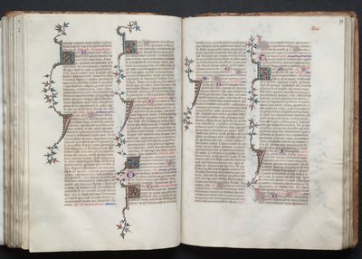 El Misal de Gotha: Fol. 99r, Texto, c. 1375 de Master of the Boqueteaux