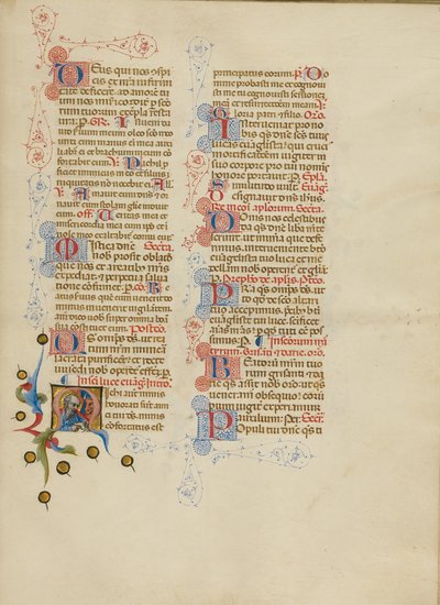 Inicial M: San Lucas de Master of the Brussels Initials