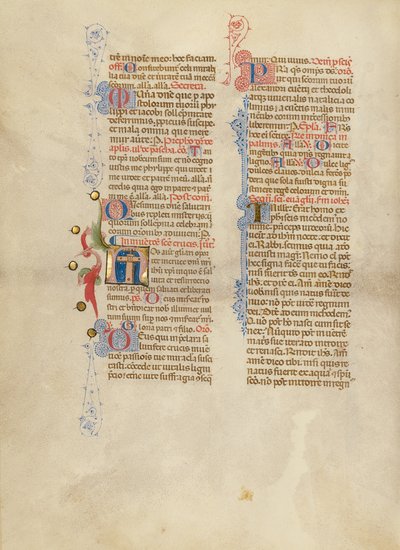 Inicial N: La Cruz de Master of the Brussels Initials