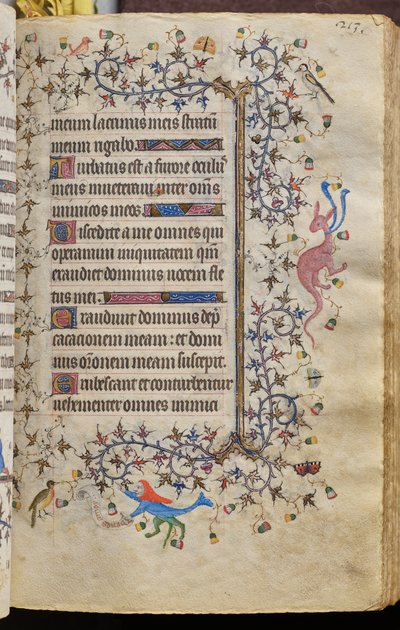 Horas de Carlos el Noble, rey de Navarra (1361-1425): fol. 107r, Texto de Master of the Brussels Initials and Associates