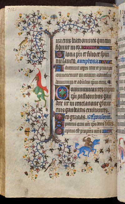 Horas de Carlos el Noble, rey de Navarra (1361-1425): fol. 171v, Texto de Master of the Brussels Initials and Associates