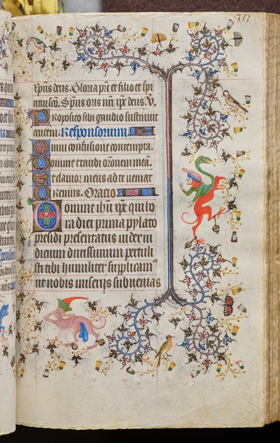 Horas de Carlos el Noble, rey de Navarra (1361-1425): fol. 172r, Texto de Master of the Brussels Initials and Associates
